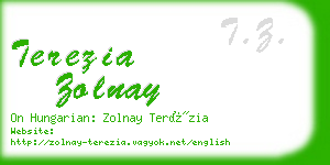 terezia zolnay business card